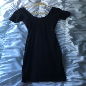 American Apparel S black body con low back dress